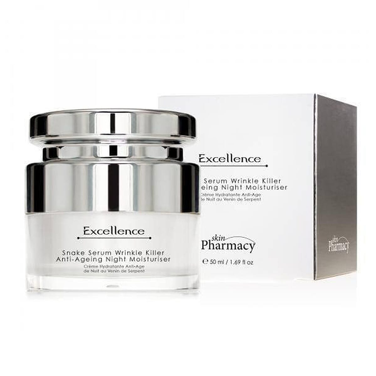 Skin Pharmacy Excellence Bee Venom Anti-Ageing Night Moisturiser 50ml -FREE Skin Pharmacy Retinol Lip Repair 8ml