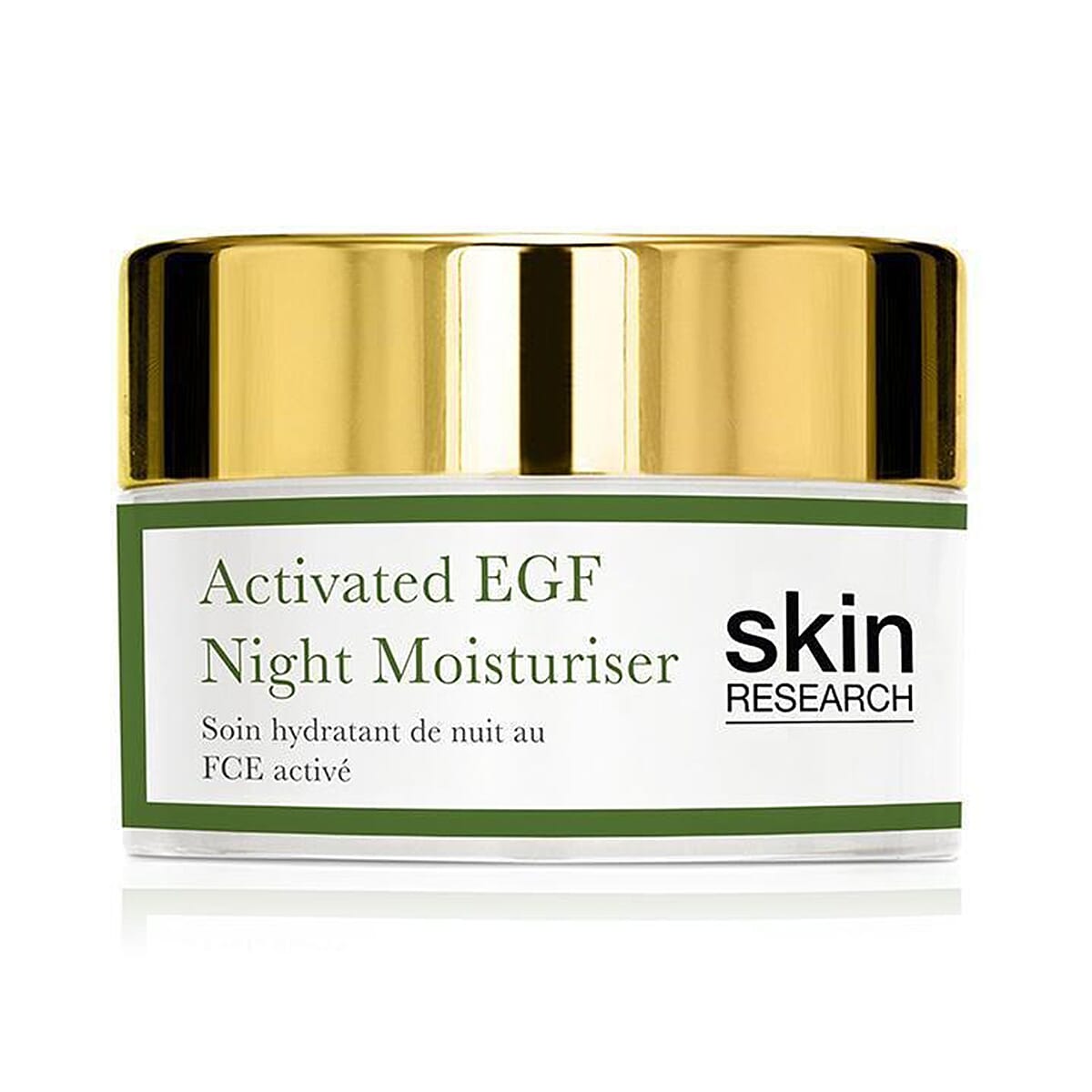 Skin Research Activated EGF Night Moisturiser 50ml - FREE Skin Research Waterproof 8 Hour Mascara - 12ml