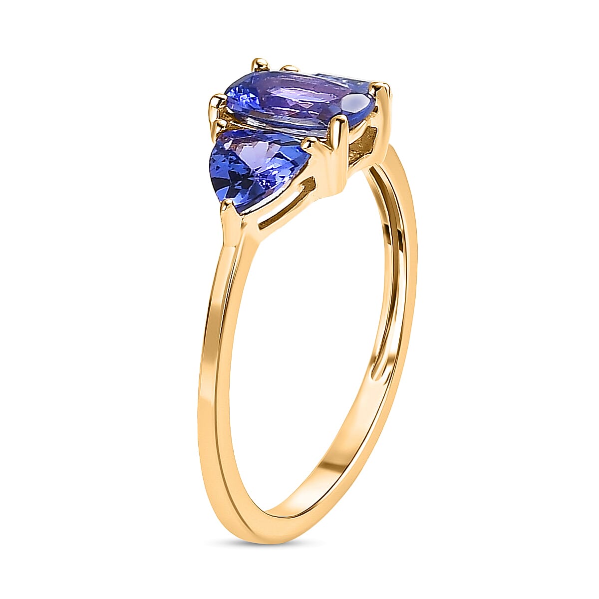Closeout Deal - 14K Yellow Gold Premium Tanzanite Ring 1.70 Ct.