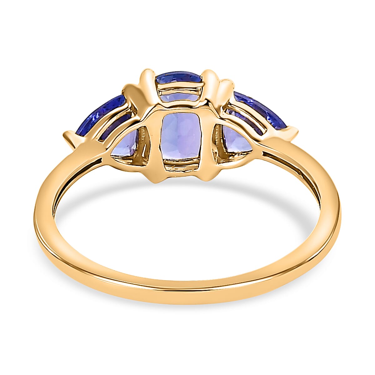 Closeout Deal - 14K Yellow Gold Premium Tanzanite Ring 1.70 Ct.