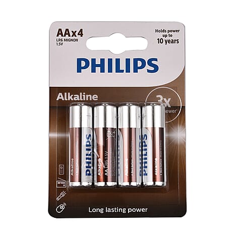 VALUE BUY - PHILIPS Set of 20 AA Alkaline Long Lasting Power Batteries (Use by Sep 2032)
