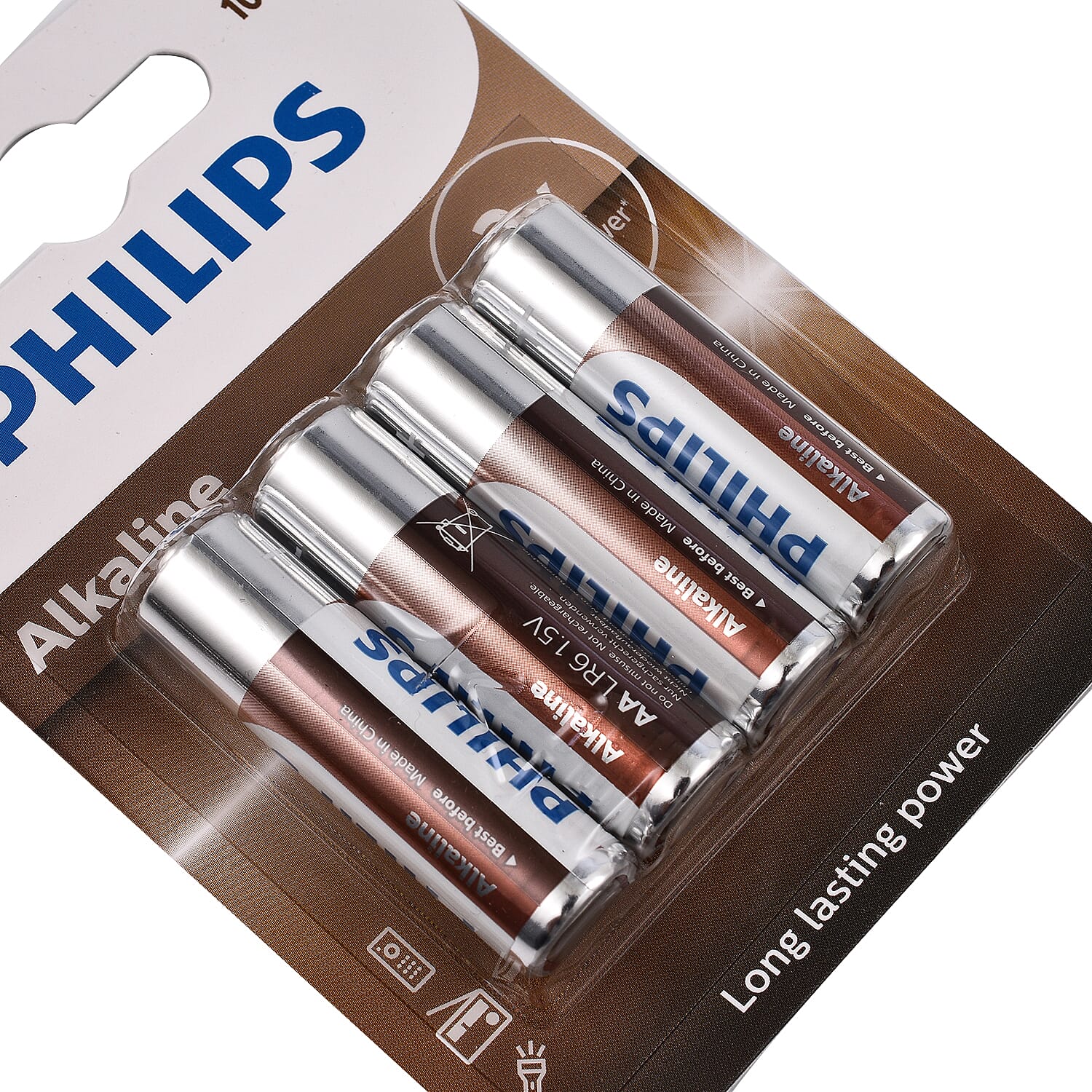 VALUE BUY - PHILIPS Set of 20 AA Alkaline Long Lasting Power Batteries (Use by Sep 2032)