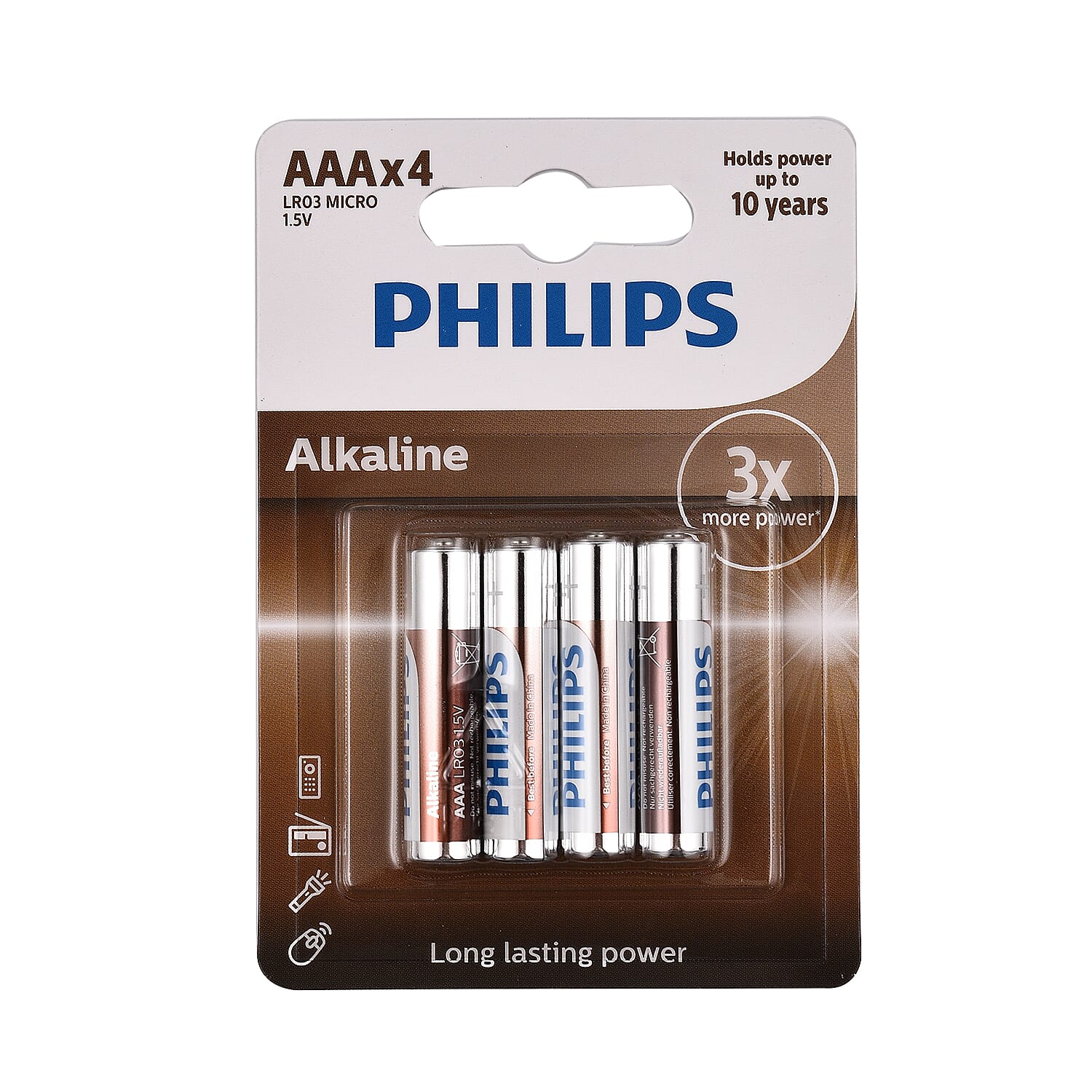 VALUE BUY - PHILIPS Set of 20 AAA Alkaline Long Lasting Power Batteries (Use by Sep 2032)