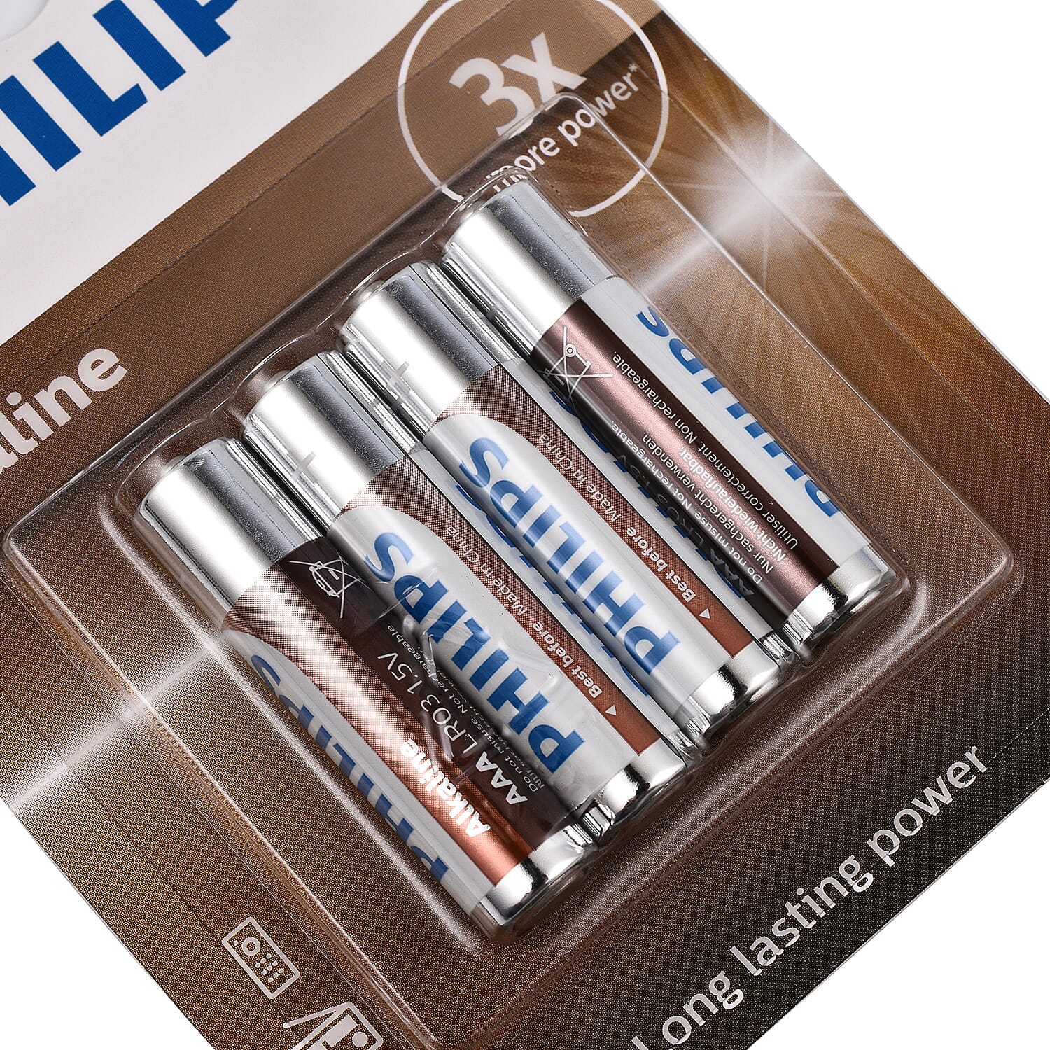 VALUE BUY - PHILIPS Set of 20 AAA Alkaline Long Lasting Power Batteries (Use by Sep 2032)