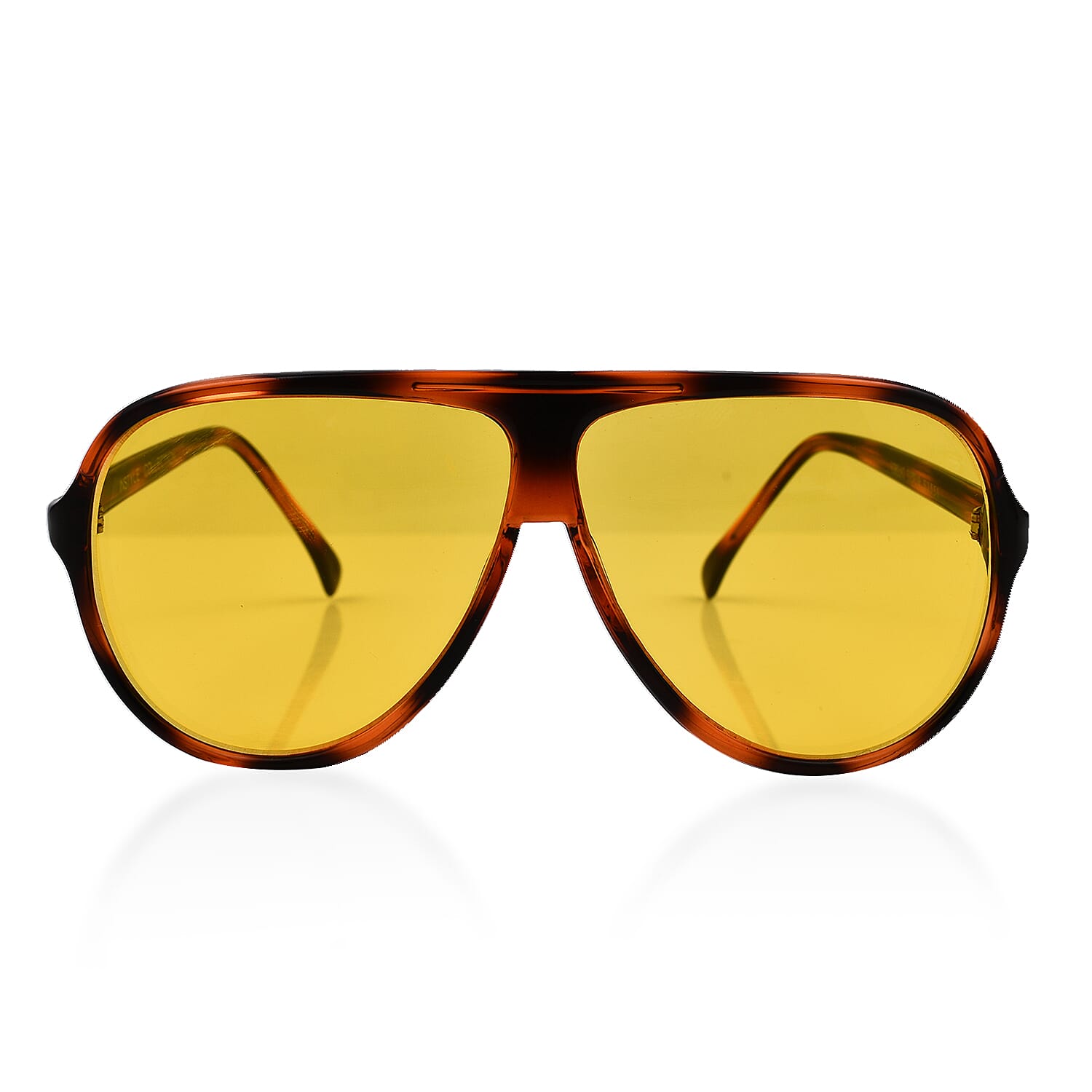 SCHILLACI Tortoise Eyewear Sunglasses with Yellow Lenses