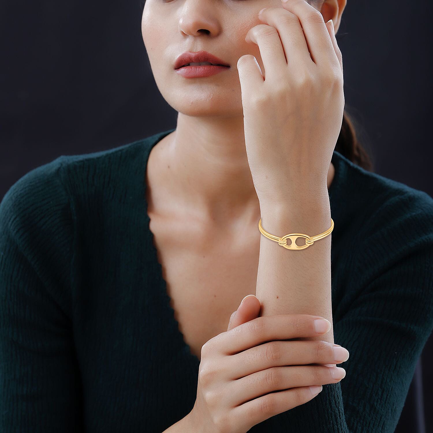 Designer Closeout- Mariner Link Cuff Bangle