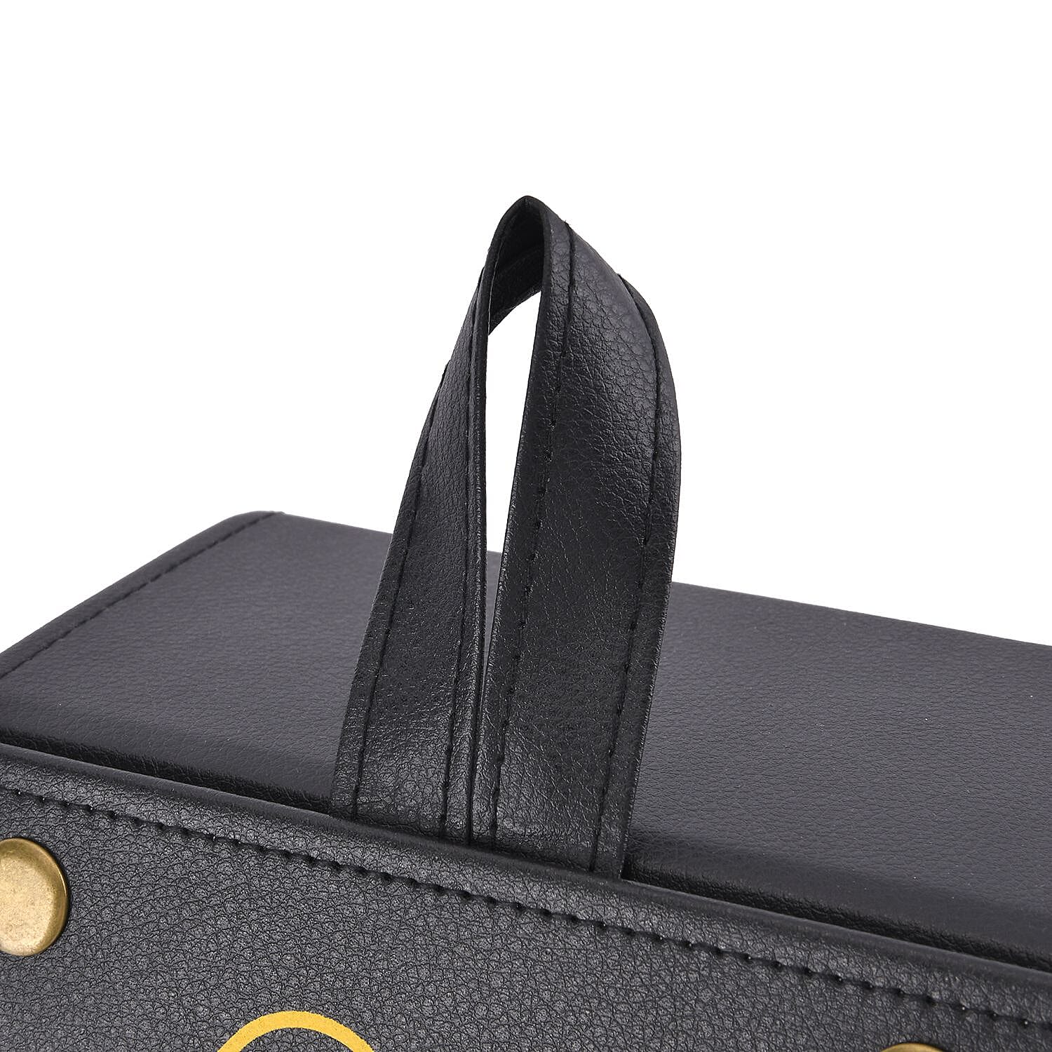 Sunglass Pattern Velvet Travel Organizer with 5 Sunglass Slots  - Black - Yellow