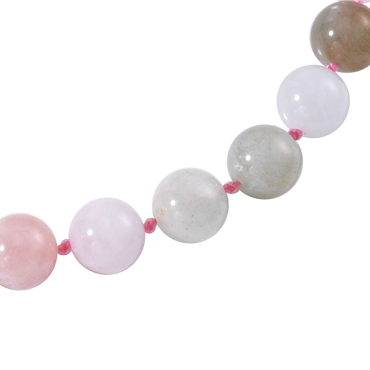 Gem Treasure- AAA Rare Size (10mm) Multi Beryl Necklace (Size - 30) 475 Ct.