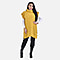 Knitted Rolled Neck Tunic (One Size) - Yellow
