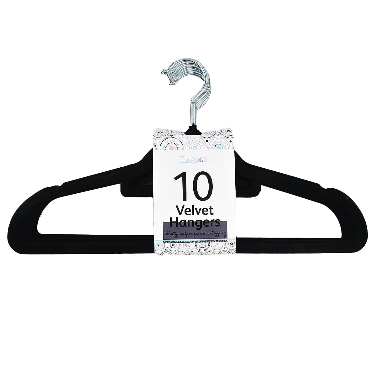 Value Buy - Set of 20 Non-Slip Hangers - Black