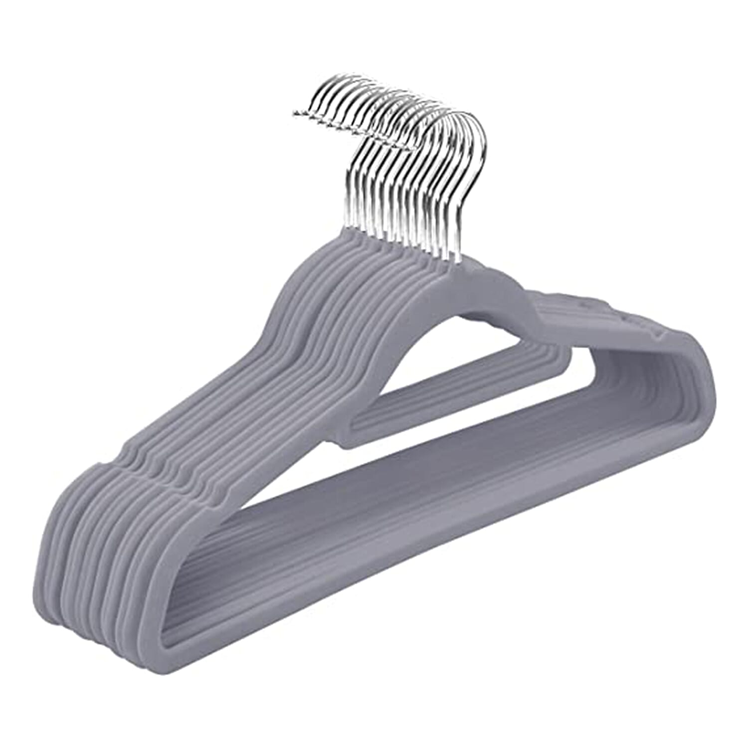 Value Buy - Set of 20 Non-Slip Hangers - Grey
