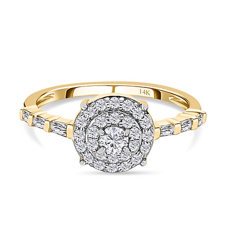 NY Closeout 14K Yellow Gold Diamond (G-H) Ring 0.50 Ct.