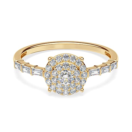 NY Closeout 14K Yellow Gold Diamond (G-H) Ring 0.50 Ct.