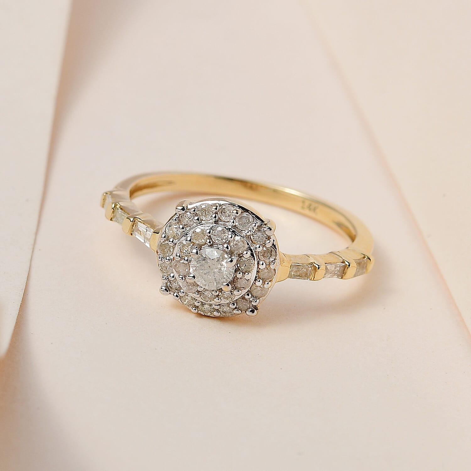 NY Closeout 14K Yellow Gold Diamond (G-H) Ring 0.50 Ct. NY Closeout 14K Yellow Gold Diamond (G-H) Ring 0.50 Ct.