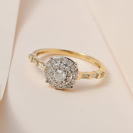 NY Closeout 14K Yellow Gold Diamond (G-H) Ring 0.50 Ct.