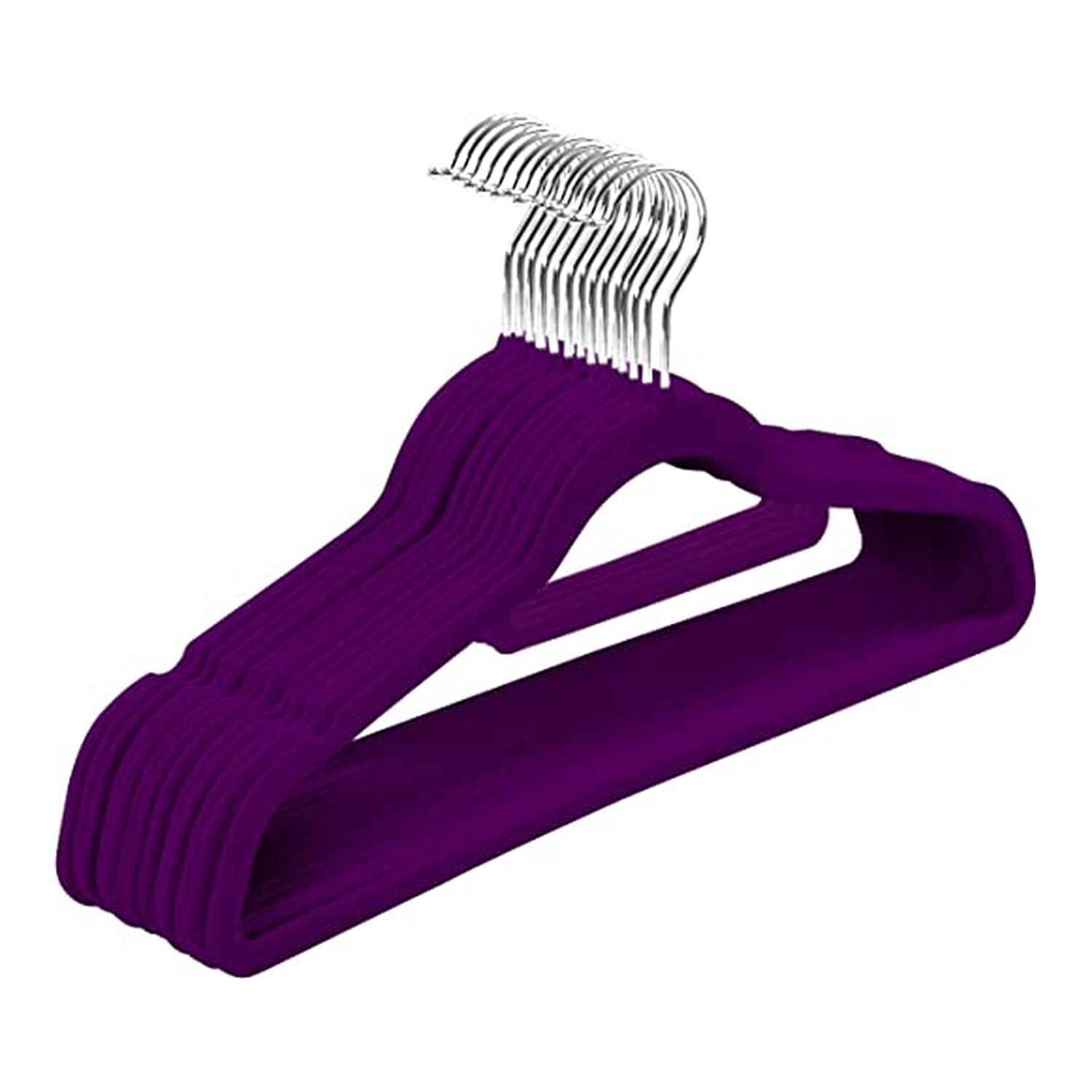 Value Buy - Set of 20 Non-Slip Hangers - Purple