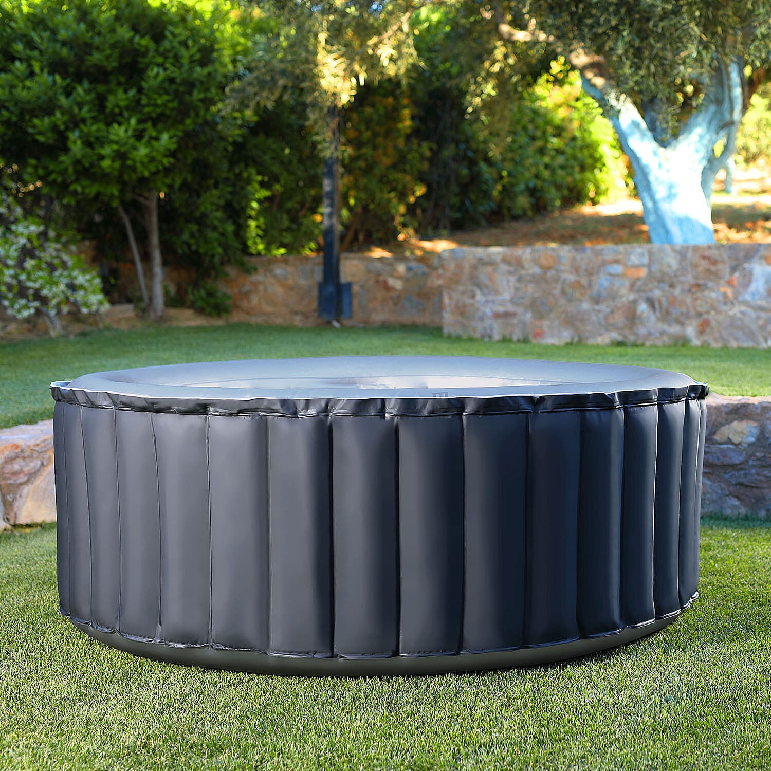MSpa Energy Efficiant Inflatable Hot Tub 4 Person Round Spa with 118 Air Jets & Smart Filtration System