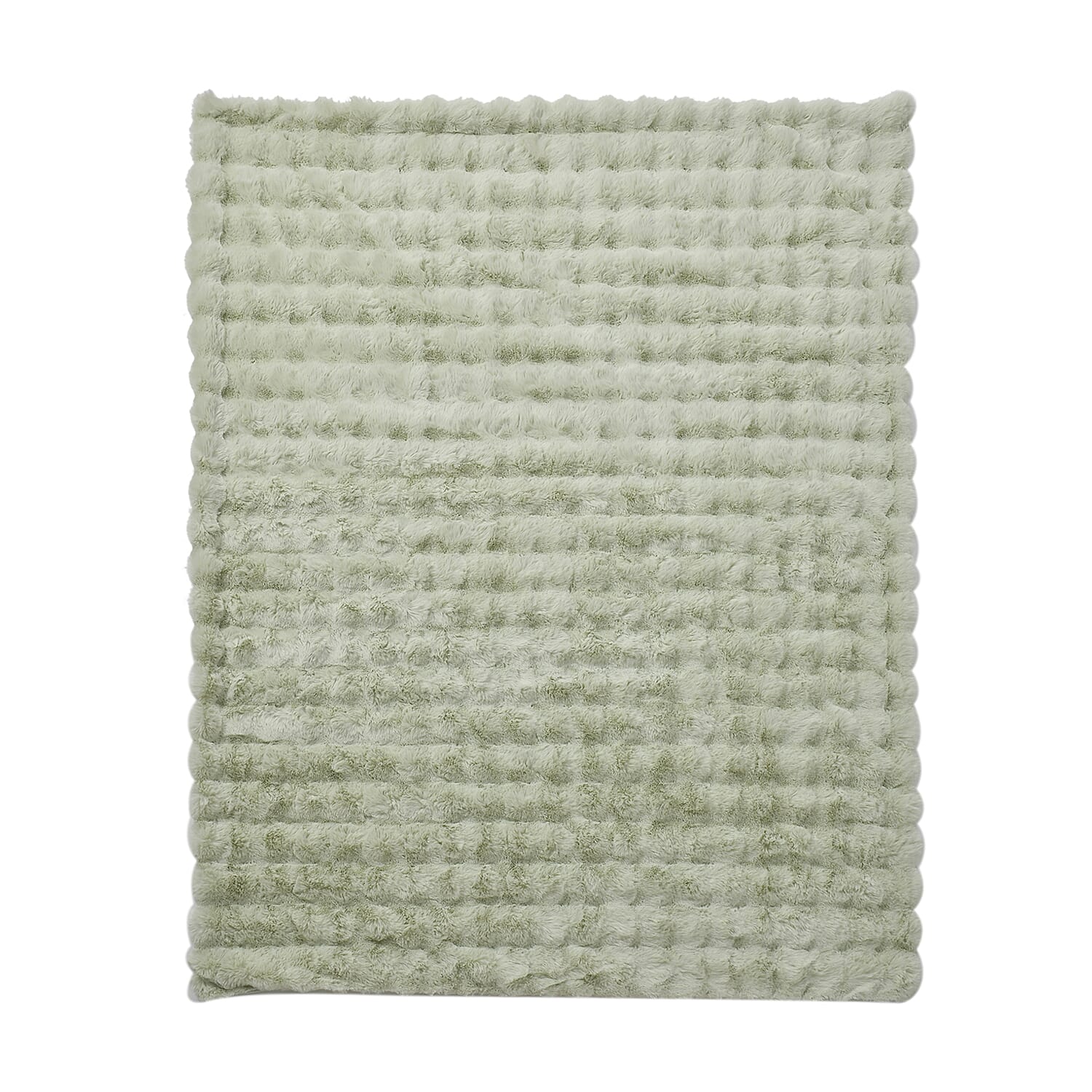 Deluxe Range- Super Soft Faux Fur Double Layer Blanket (Size 200x150) - Mint