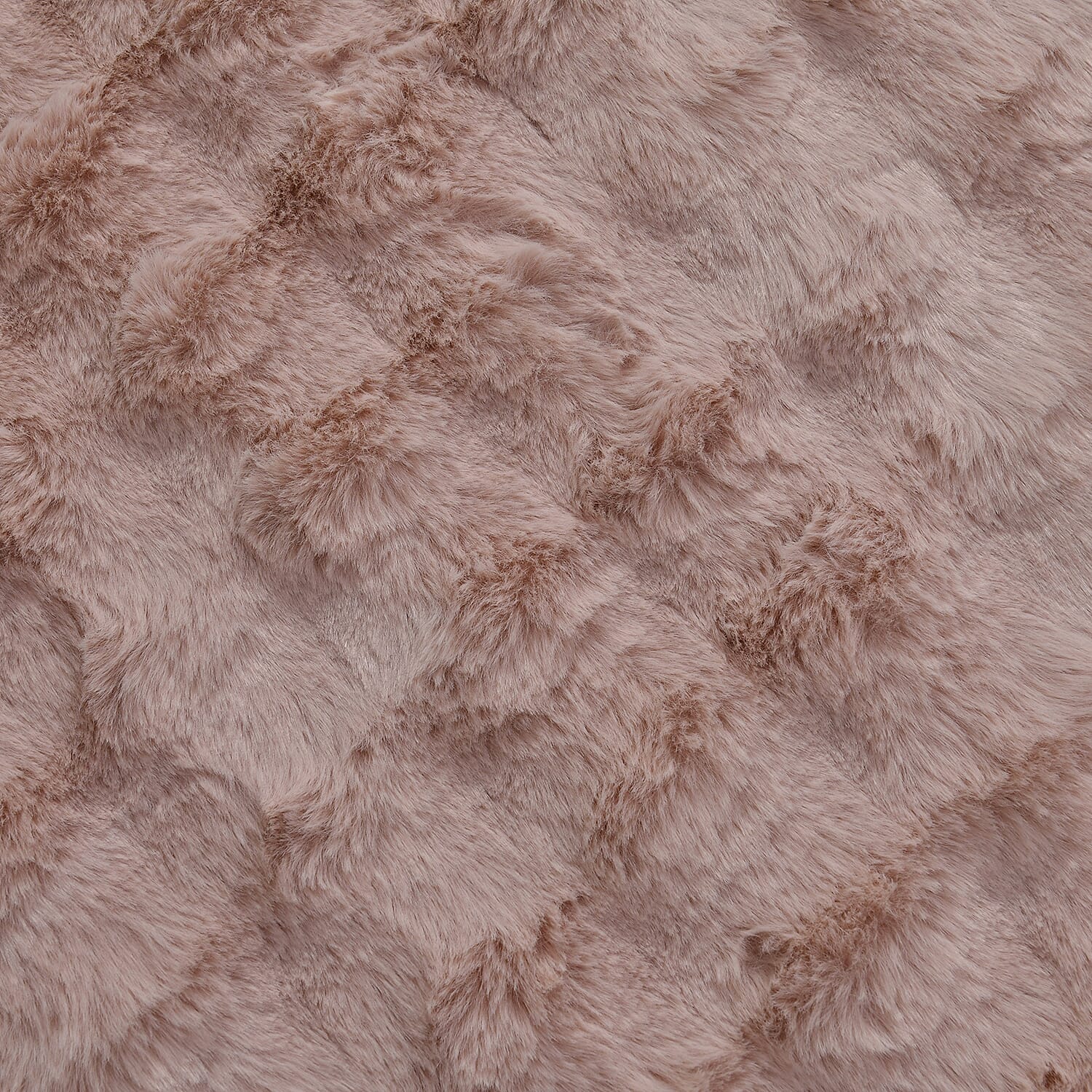 Deluxe Range- Super Soft Faux Fur Double Layer Blanket (Size 200x150) - Blush Pink