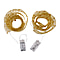 One Time Doorbuster Deal - Set of 2 Light Up Ribbon Bows (Length 2m) - Gold