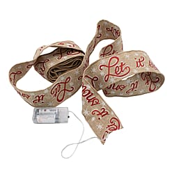 Light Up Christmas Printed Ribbon (Length-3m) - Blue & Red