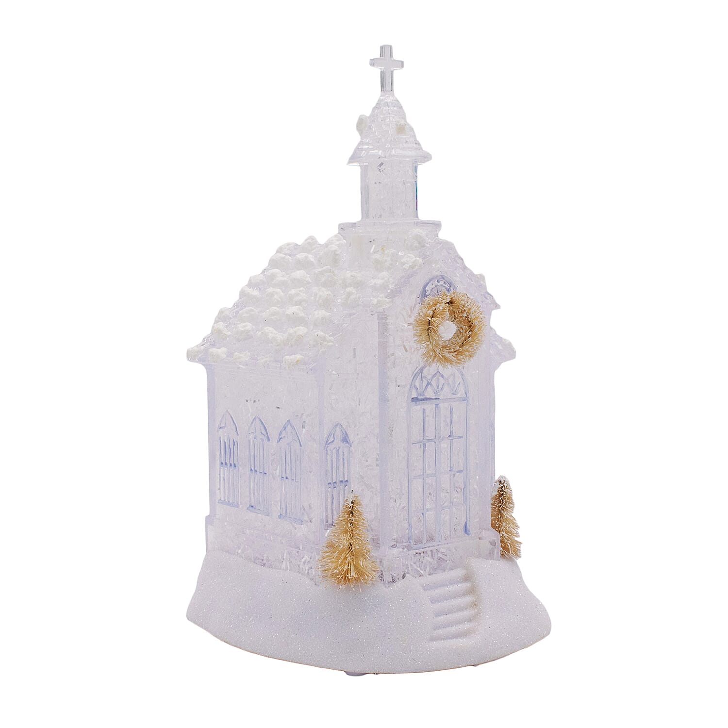 Light up Church Decoration - White