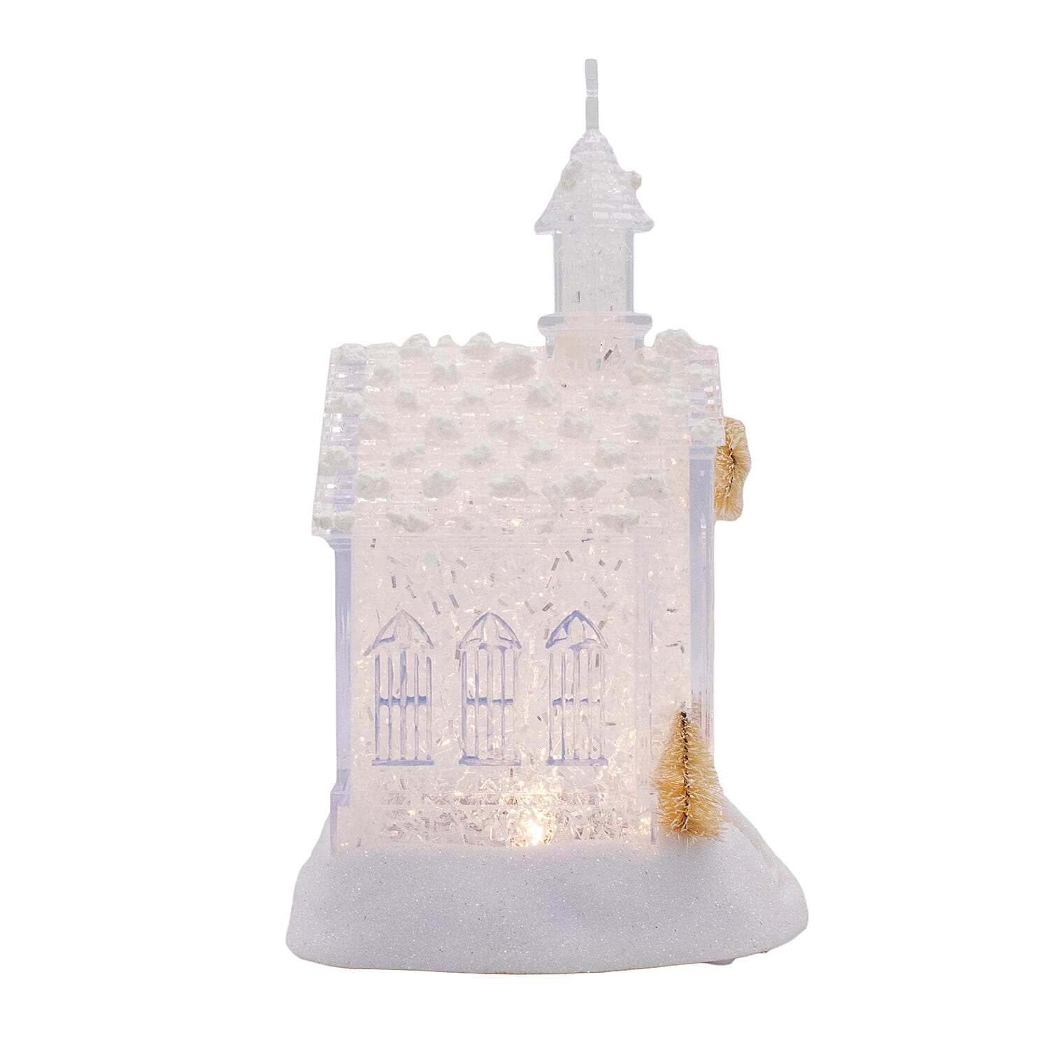 Light up Church Decoration - White