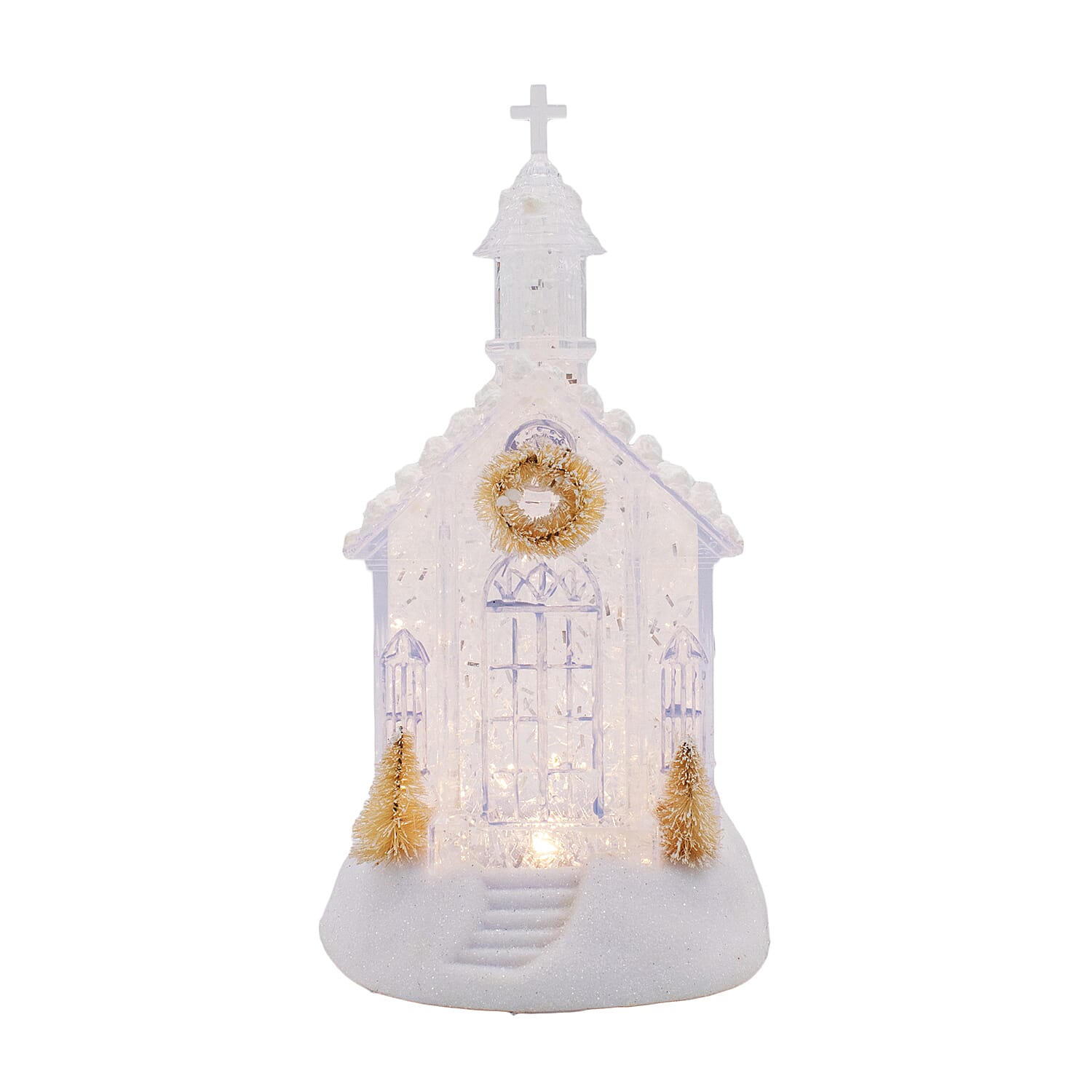 Light up Church Decoration - White