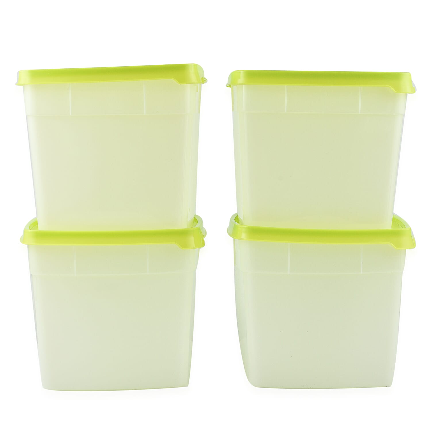 Set of 4 - Grand Gourmet Freezer Storage Containers - White