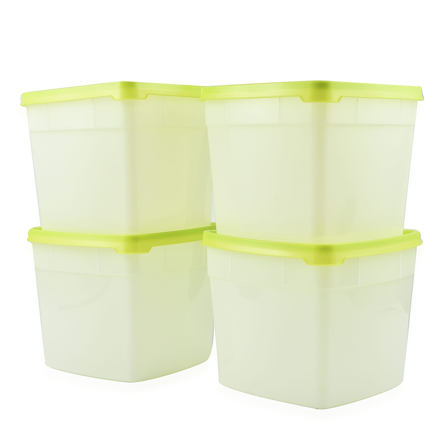 Set of 4 - Grand Gourmet Freezer Storage Containers - White