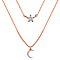 White Diamond Fancy Necklace (Size - 18) in 18K Vermeil Yellow Gold Sterling Silver 0.20 ct 0.202 Ct.