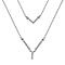 Diamond Necklace (Size - 18) in Platinum  Overlay Sterling Silver 0.25 Ct