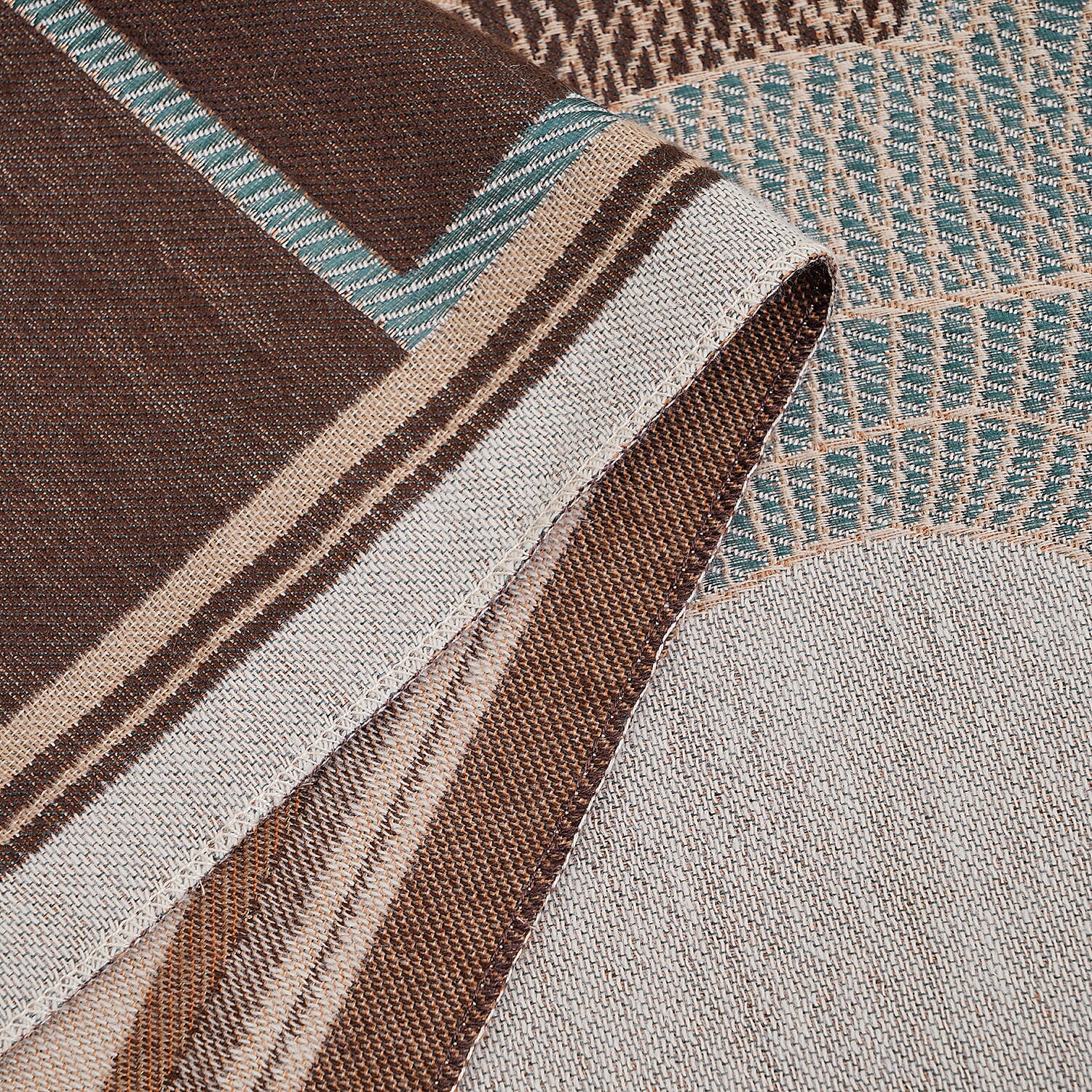 Closeout Deal New Arrival Horse Pattern Jacquard Scarf (Size 185x67 cm) - Brown