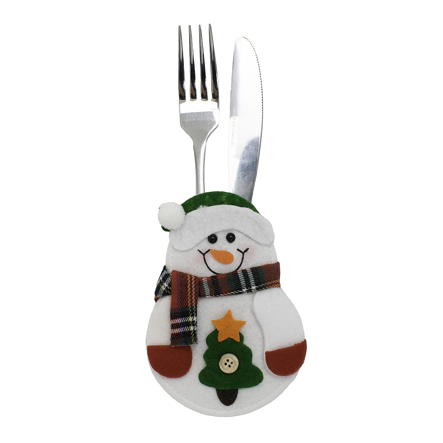 Pack of 4 Christmas Cutlery Cover (Size 13x10 cm) - Multi Pack of 4 Christmas Cutlery Cover (Size 13x10 cm) - Multi