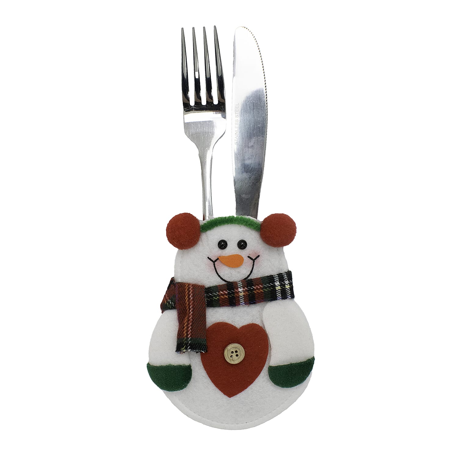 Pack of 4 Christmas Cutlery Cover (Size 13x10 cm) - Multi Pack of 4 Christmas Cutlery Cover (Size 13x10 cm) - Multi