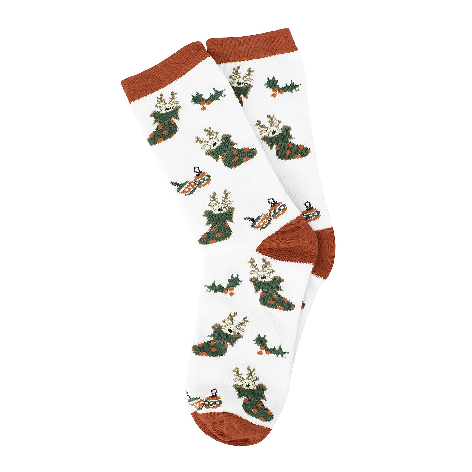 3 Pairs of Christmas Novelty Socks (One Size) - Multi