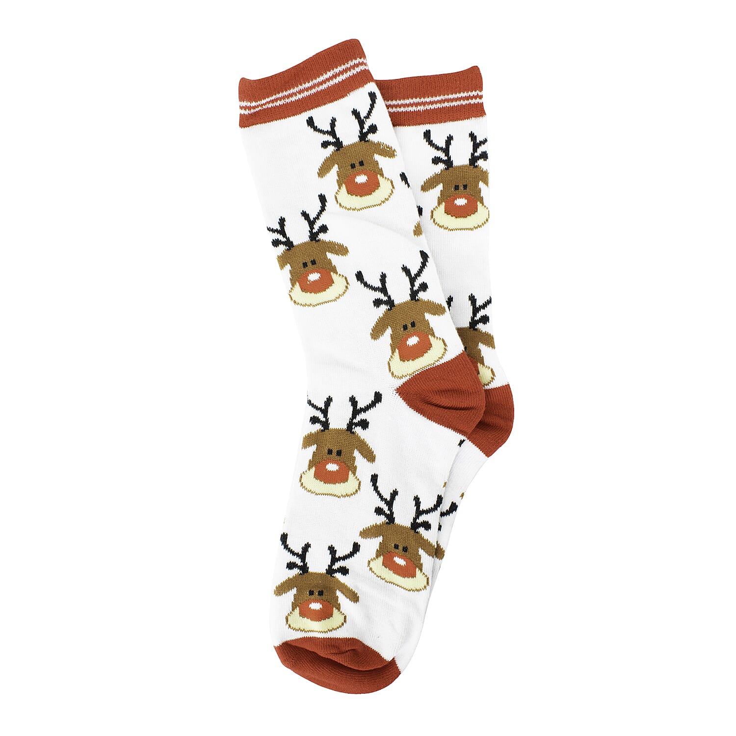 3 Pairs of Christmas Novelty Socks (One Size) - Multi