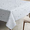 Water Resistant Star Wipe Clean Table Cloth (Size 178x132 Cm) - Silver