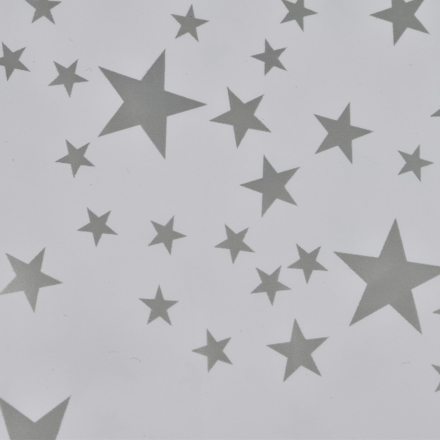 Water Resistant Star Wipe Clean Table Cloth (Size 178x132 Cm) - Silver