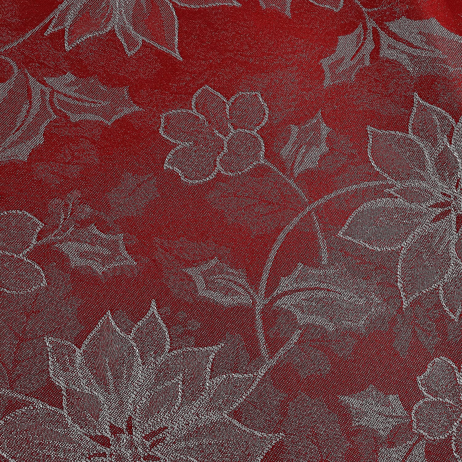 Christmas Poinsettia Table Runner (Size 190x31cm) - Red