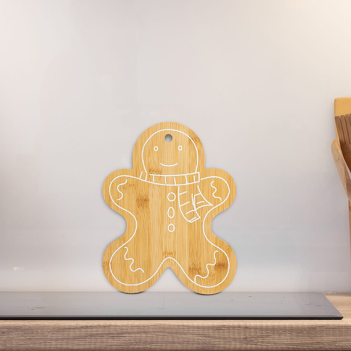 Gingerbread Bamboo Serving Board (Size 24x30 cm)