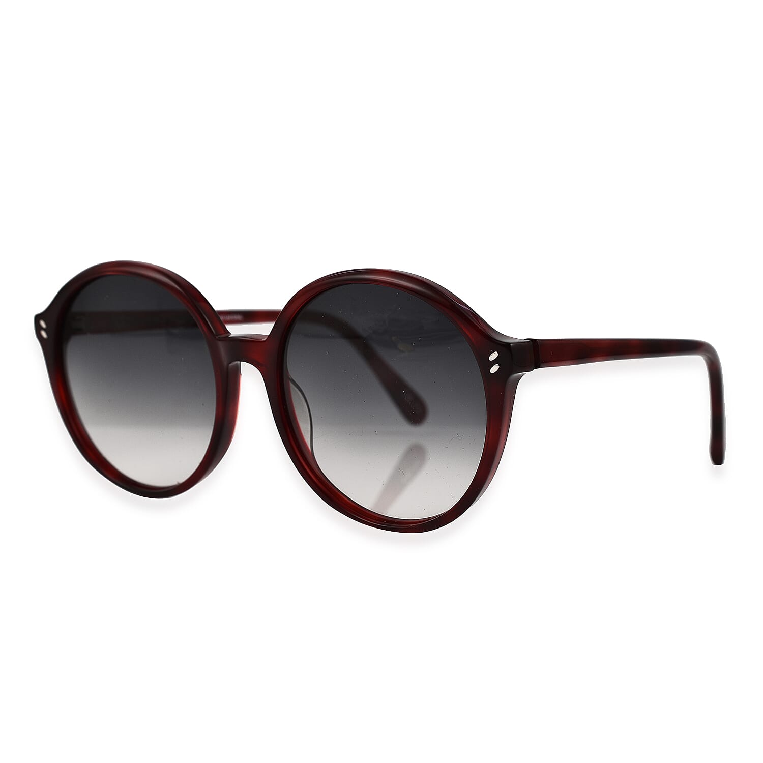 Stella McCartney Round Acetate Round Sunglasses - Burgundy