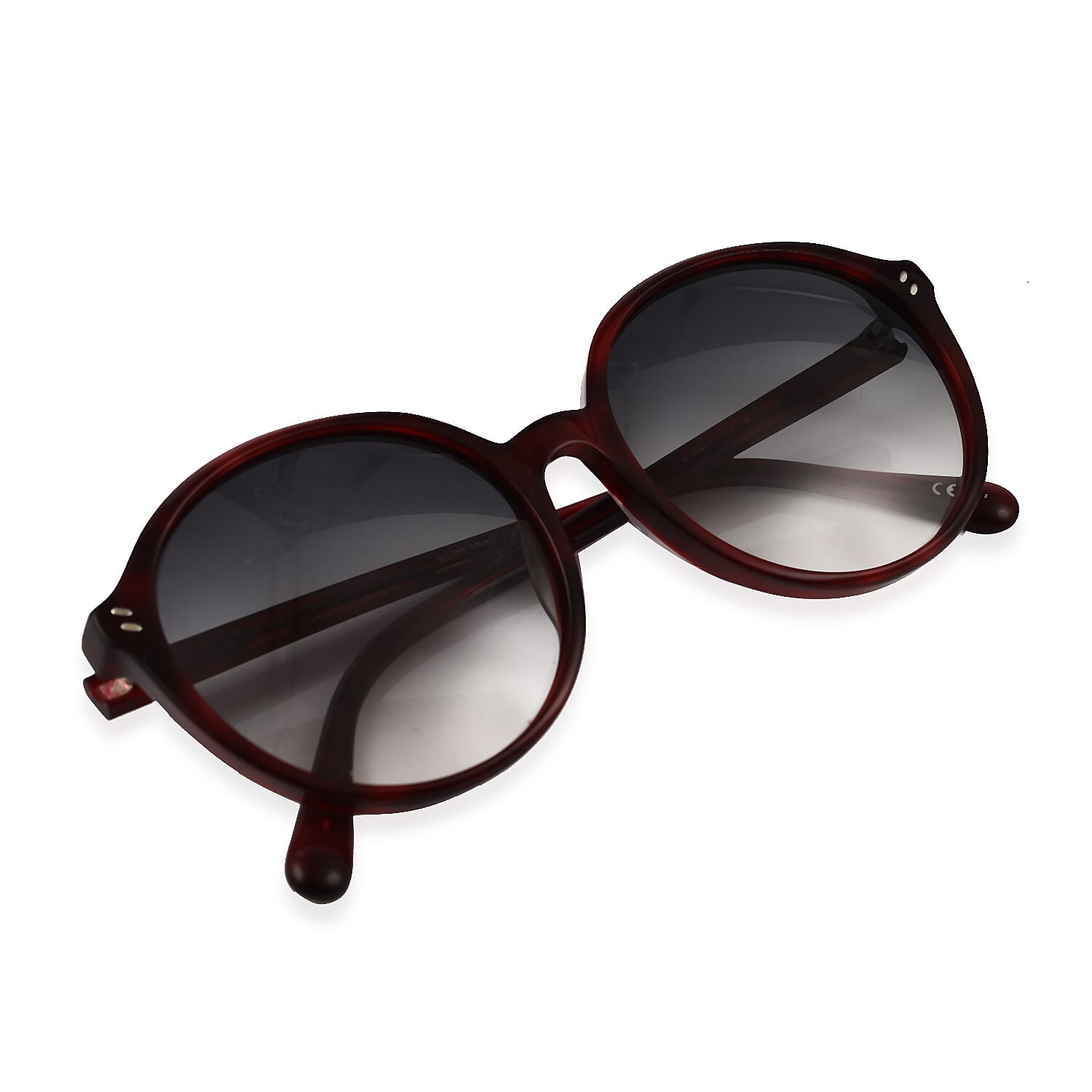 Stella McCartney Round Acetate Round Sunglasses - Burgundy