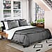 NEW - Sherpa Comforter & 2 Pillow Cases - Navy