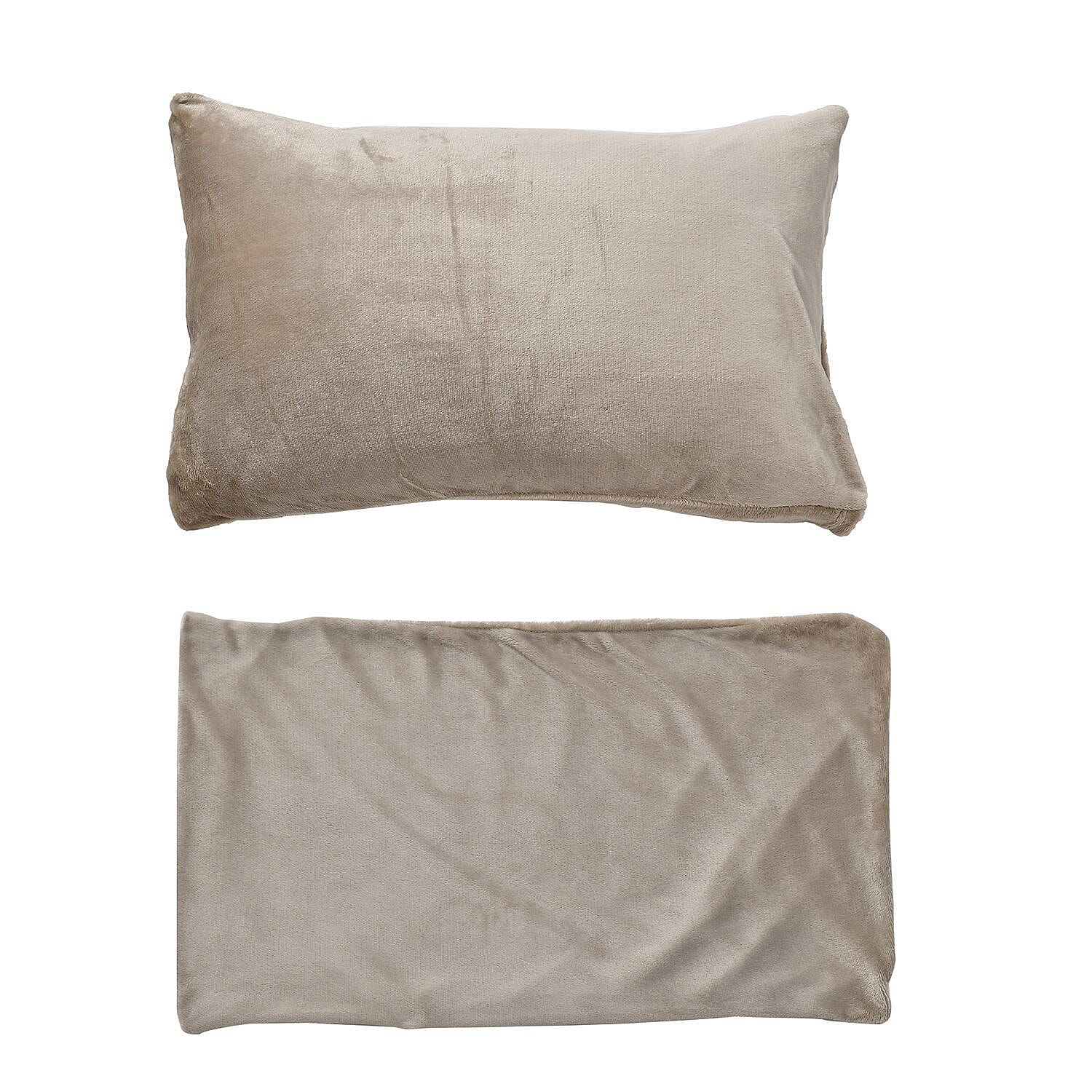 NEW - Sherpa Comforter & 2 Pillow Cases - Navy