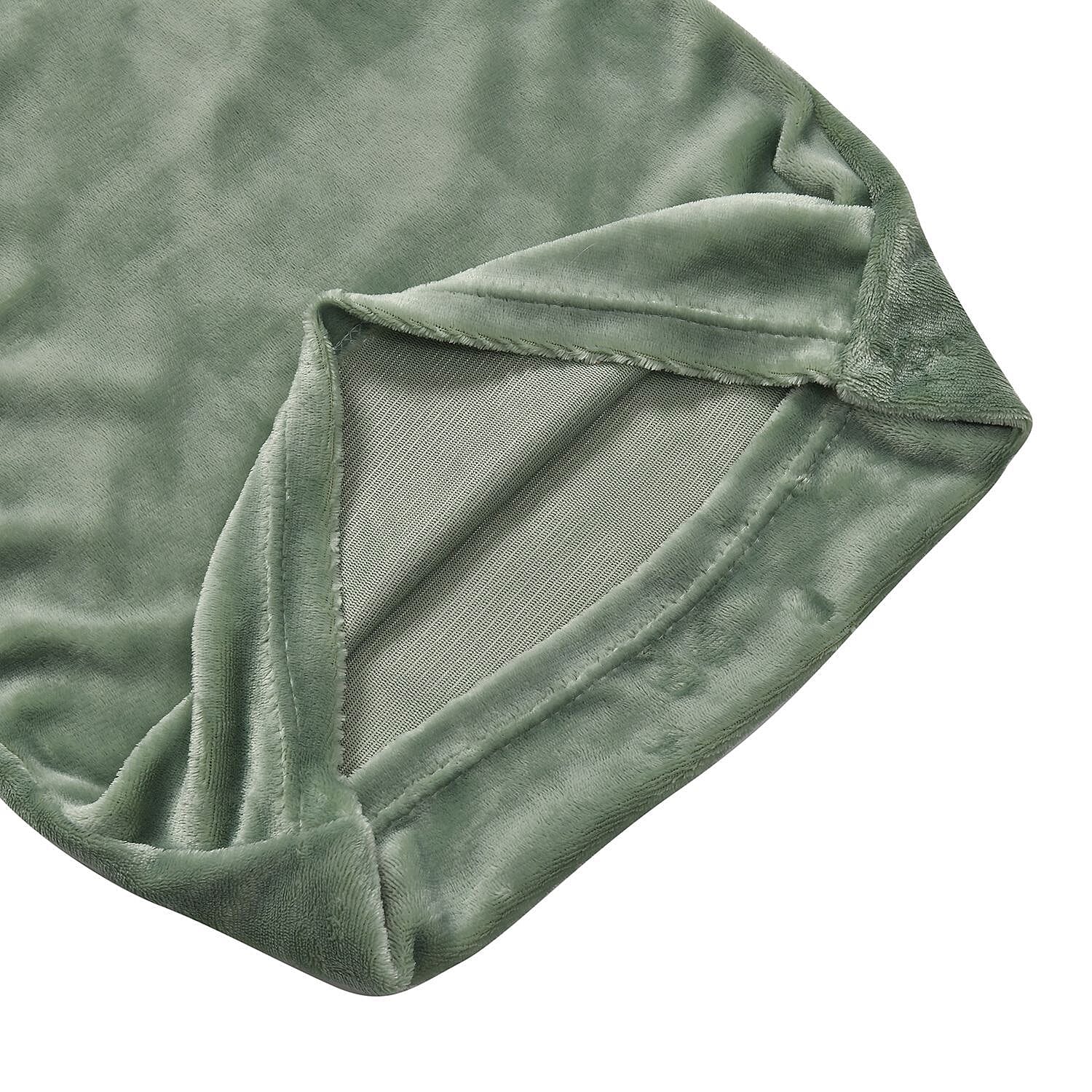 NEW - Sherpa Comforter & 2 Pillow Cases - Navy