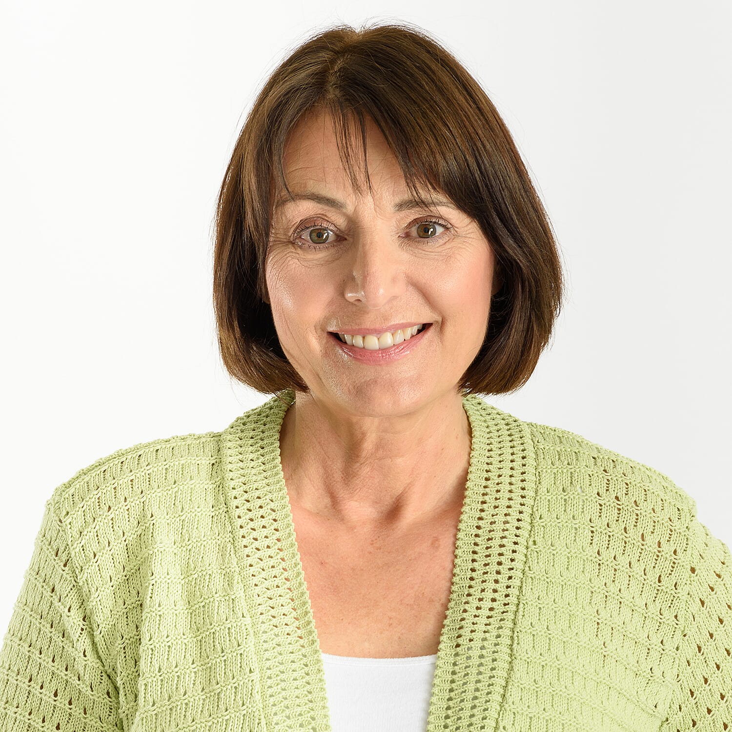 Pure And Natural Cotton Blended Bolero (One Size, 8-18)  - Light Green