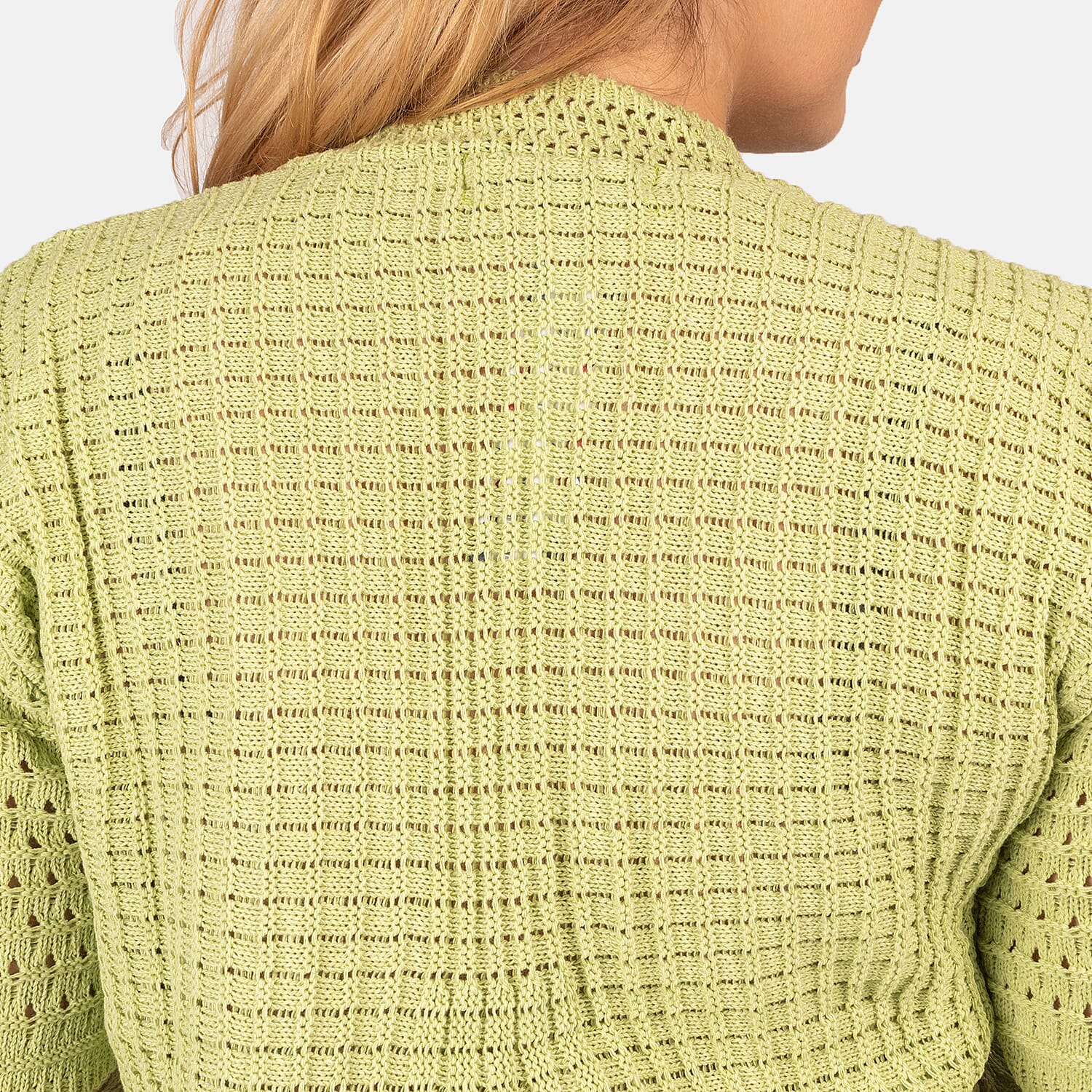 Pure And Natural Cotton Blended Bolero (One Size, 8-18)  - Light Green