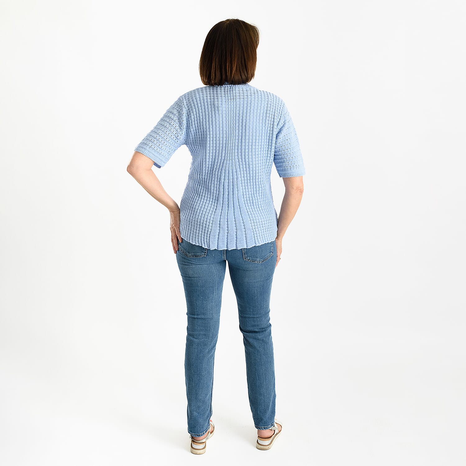 Pure And Natural Cotton Blended Bolero (One Size, 8-18)  - Light Green