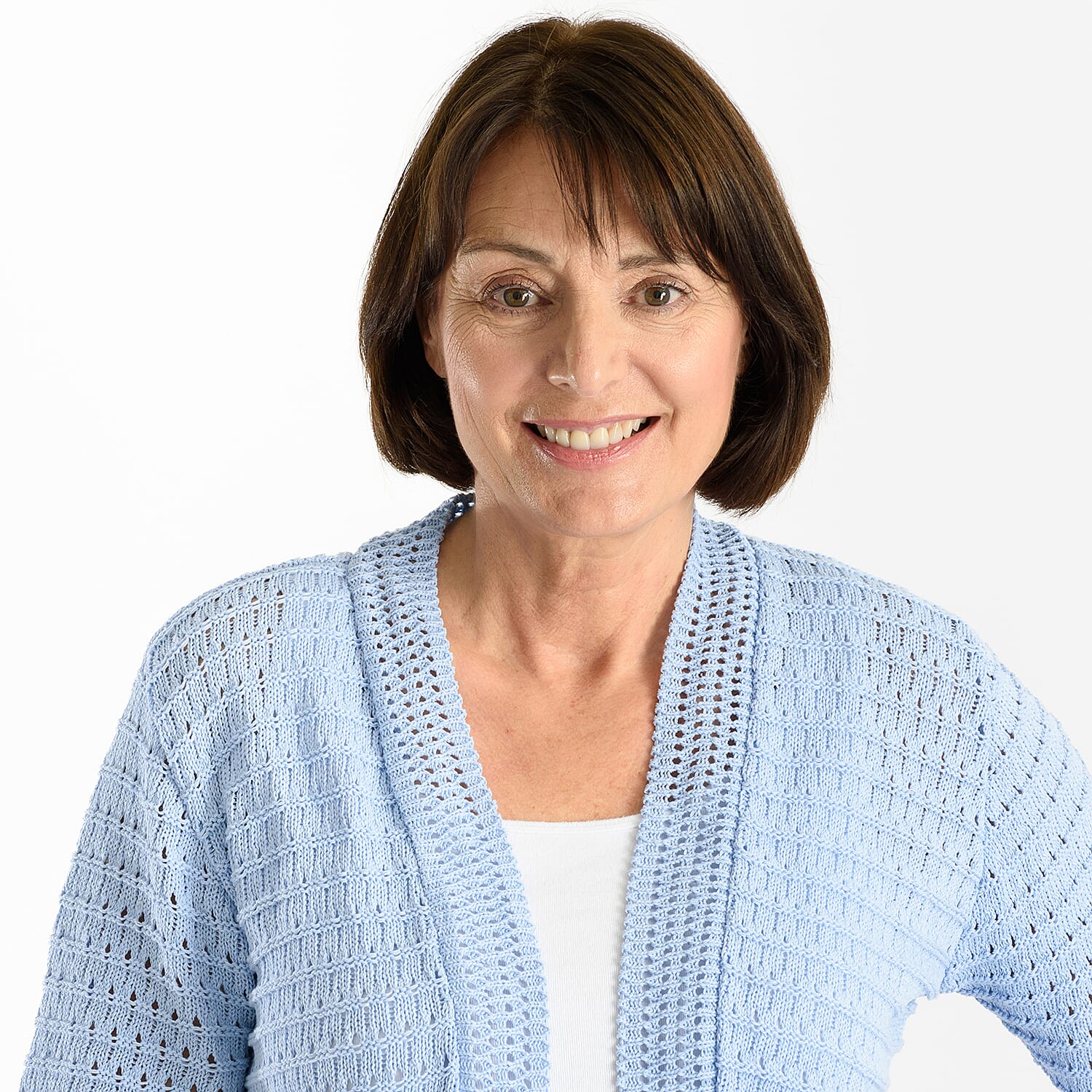 Pure And Natural Cotton Blended Bolero (One Size, 8-18)  - Light Green